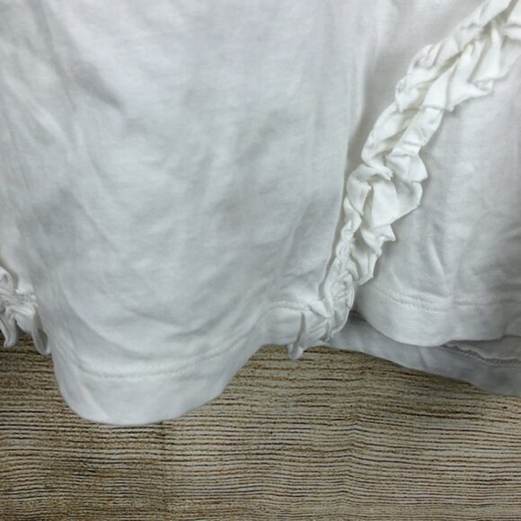 H&M white ruffle shirt size XL // 0651 - Picture 4 of 6